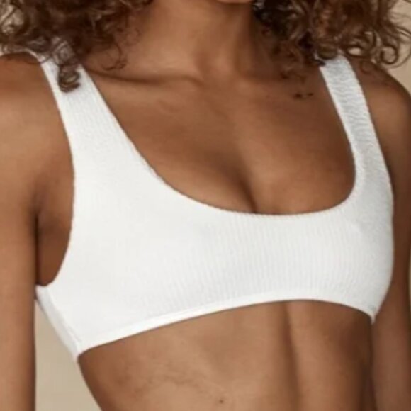 Monday Swimwear White Sand Crinkle Cabo San Lucas Top - Picture 2 of 3